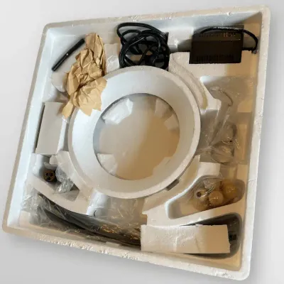 Ultrasonic Misting Fountain Mist Lamp Frosted Glass Bowl