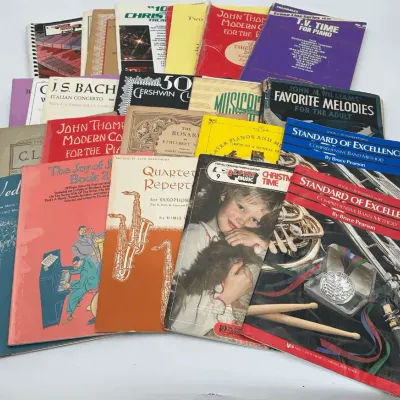 Sheet Music and Music Instruction Books