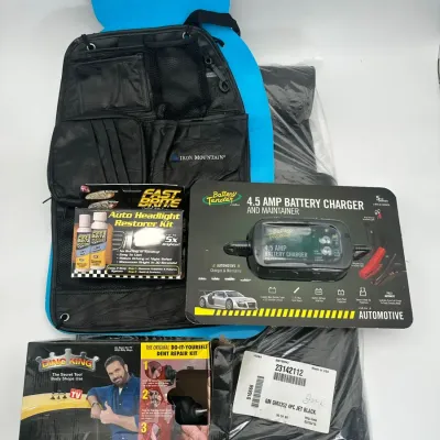 Battery Tender 4.5 Amp Charger and GM Jet Black Floor Mat Automotive Care