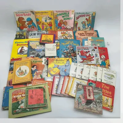 Vintage Children's Storybooks & Media with Beatrix Potter, Berenstain Bears, and Peanuts