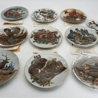 Michigan Natural Resources Nature's Heritage Limited Edition Wildlife Plate Collection