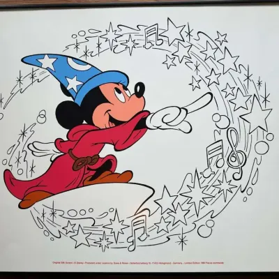 Disney Sorcerer Mickey Limited Edition Silk-Screen Print by Sowa & Reiser