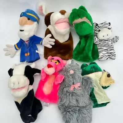 Pink Panther Get Ready Kids  Animal Plush Hand Puppet 