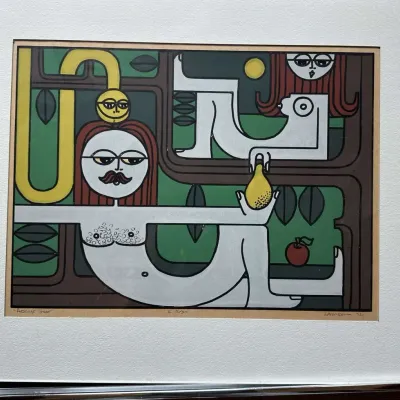 amson Framed Limited Edition Print "Adams Goof" Numbered 15/30