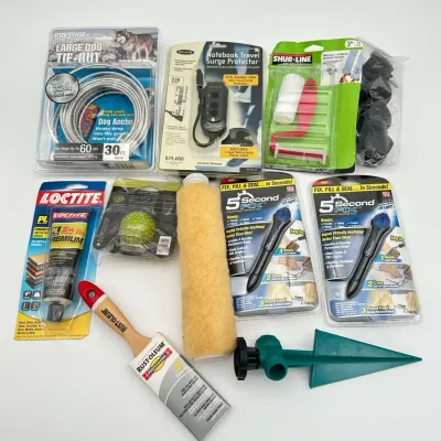 Loctite Adhesive 5 Second Fix UV Glue Rust-Oleum Paintbrush Belkin Surge Protector