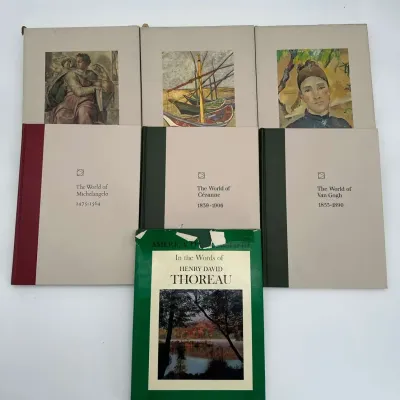 Time-Life Library of Art Hardcover Books and Henry David Thoreau America the Beautiful 