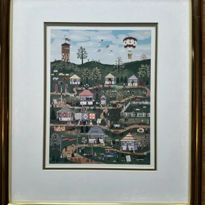 Folk Art Style Allentown Fair Print