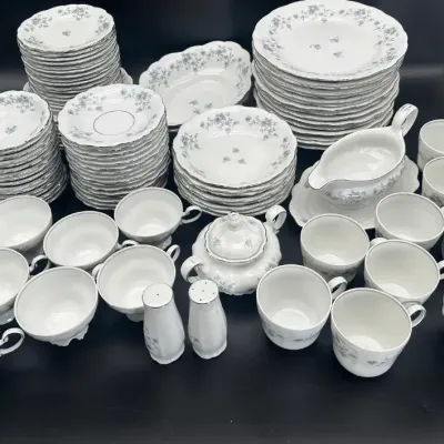 Johann Haviland Bavaria Blue Garland Fine Porcelain China Dinnerware Set