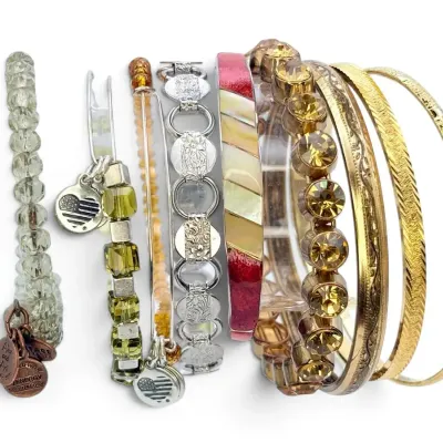 Trifari, Alex And Ani, Sarah Coventry, & More Bracelets And Bangles