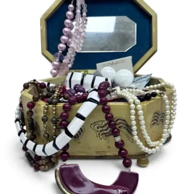 Mystery Costume Jewelry w/ Jewelry Box (#1)