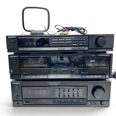 Sony Sound System with Digital Synthesizer Tuner, Cassette Deck, & Amplifier
