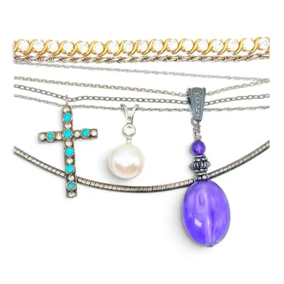 Sterling Silver Necklaces & Bracelets (35g Total)