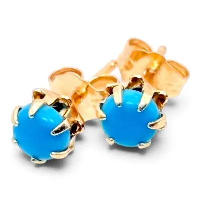 14k Gold Stud Earrings (0.74g)