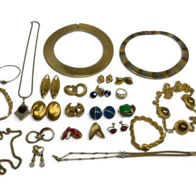 Monet, Napier, Avon, & More Vintage Gold Toned Jewelry