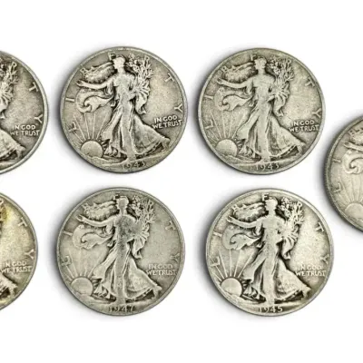 1943-1947 Walking Liberty Half Dollars