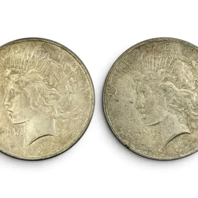 1925 Peace Silver Dollars