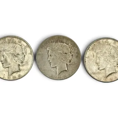 1925-S & 1926-S Peace Silver Dollars