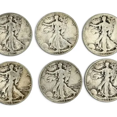 1936-1945 D Walking Liberty Half Dollars