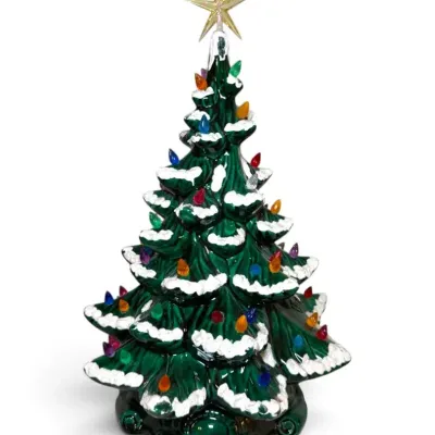 1974 Atlantic Mold Light-Up Ceramic Christmas Tree