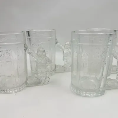 1997 Vintage Coca Cola Christmas Mugs 