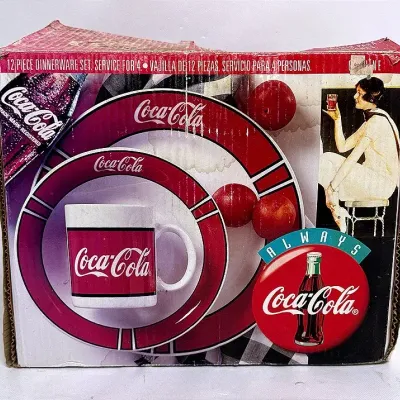 “Gibson Houseware Coca Cola Dinnerware Set”