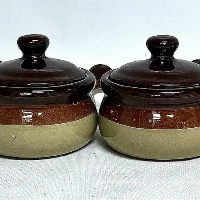 Vintage Style Two Tone Stoneware 