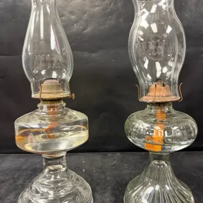 Clear Glass Oil Lamps