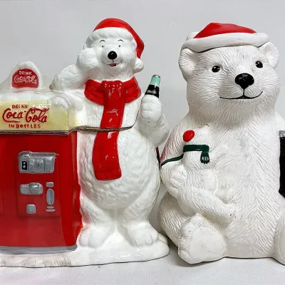 “Coca Cola” Polar Bear Cookie Jars 