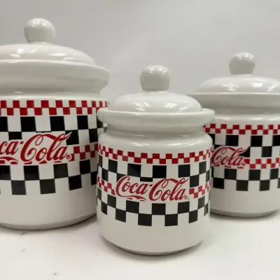 Coca-Cola Ceramic Canister Set