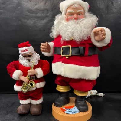 2 “Coca-Cola” Themed Dancing Santas