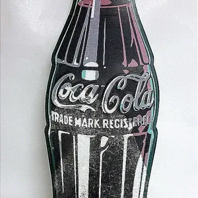 Vintage “Coca Cola” Metal Bottle Sign
