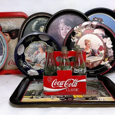 Vintage “Coca Cola and Pepsi Cola” Trays 