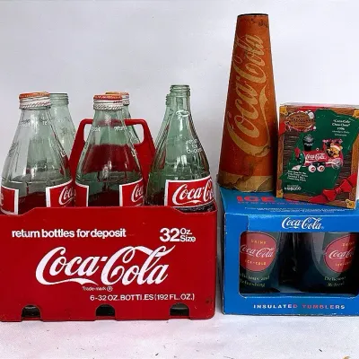 “Coca Cola” Six Bottle Crate and More 