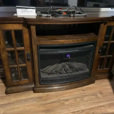 Electric Fireplace & Mantle