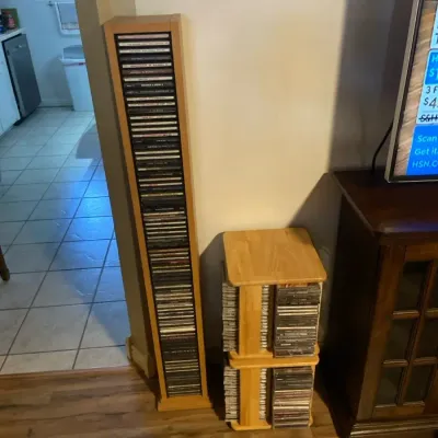 CDs & Stands.