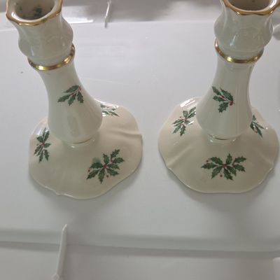Lenox Holiday Dimension Candlestick Pair