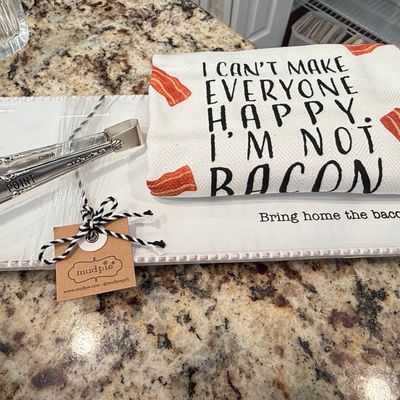 Mud Pie Bacon Serving Set