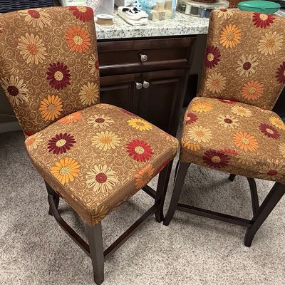 Upholstered Counter Height Bar Stools