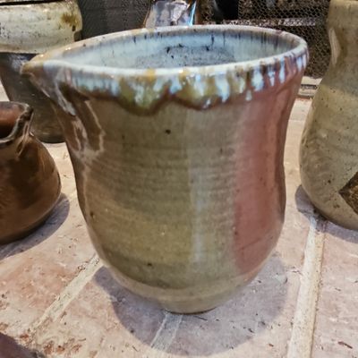 Studio Pottery Hand-Thrown Pitcher