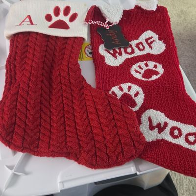 Set of 2 Personalized Pet Christmas Stockings