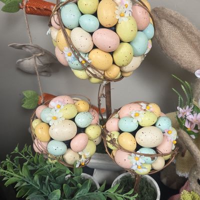 Easter Egg Topiary Set