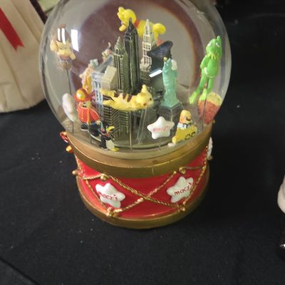 Macy's Thanksgiving Day Parade Snow Globe with Characters