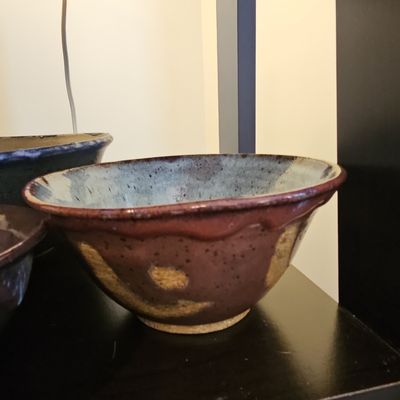 Studio Pottery Hand-Thrown Serving Bowl