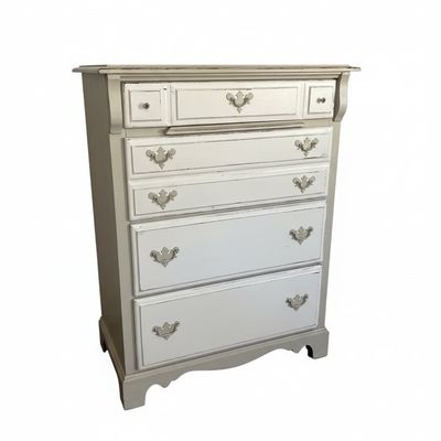 French Provincial Painted Five-Drawer Chest