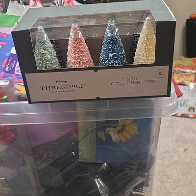 Threshold Mini Bottlebrush Trees (8-Pack)