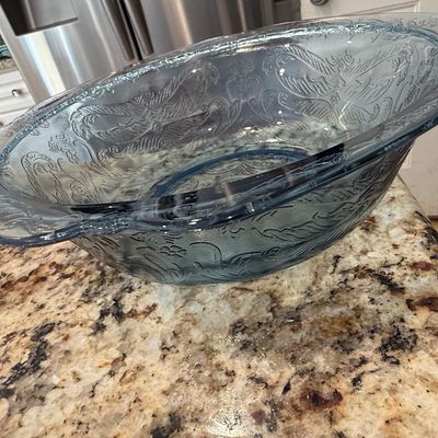 Federal Glass Madrid Blue Bowl