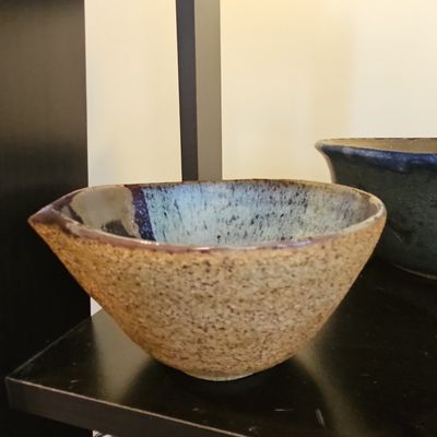 Studio Pottery Spouted Mixing Bowl