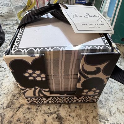 Vera Bradley Take Note Cube - Night & Day Pattern