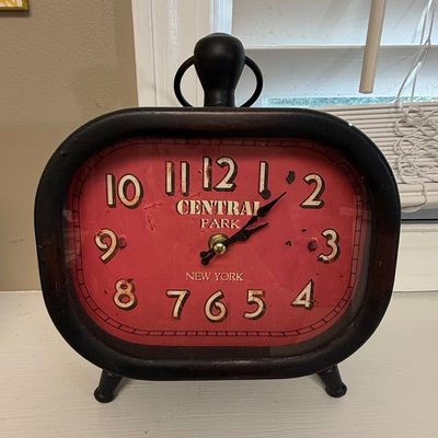 Central Park New York Decorative Mantel Clock