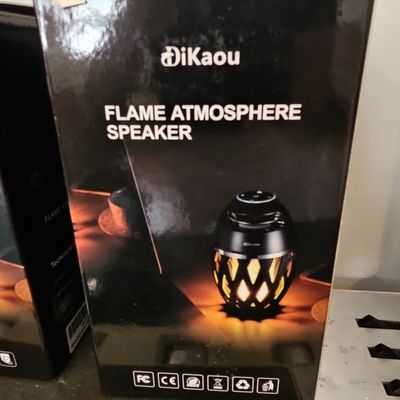 DiKaou DK-A1-BK LED Flame Atmosphere Bluetooth Speaker - Black